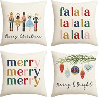 $12  Nutcracker Pillow Covers  18x18 inch  Set of