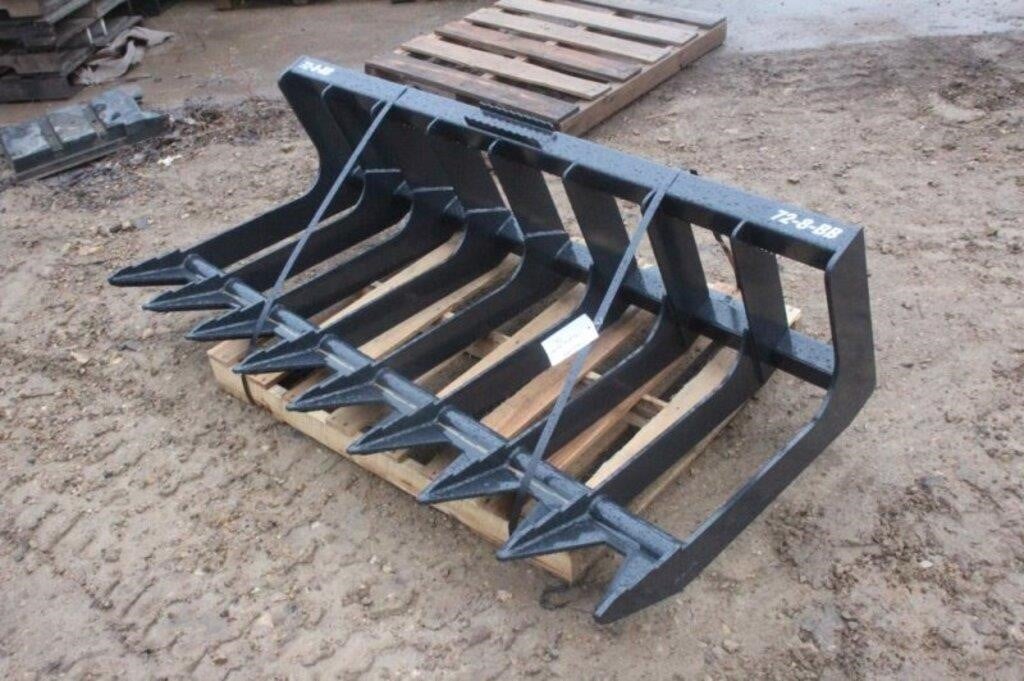 Skid Steer Skeleton Bucket, Approx 72"