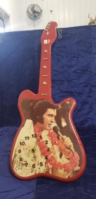 (1) Elvis Presley Clock (31" Long/Battery