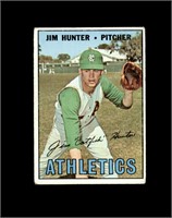 1967 Topps #369 Jim Hunter P/F to GD+