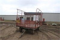 H&S Kick Bale Wagon on John Deere Running Gear