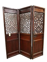 Large Antique Asian Screen