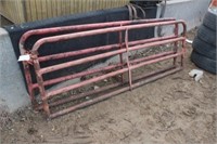 (2) Steel Tube Style Gates, 90" x 3Ft