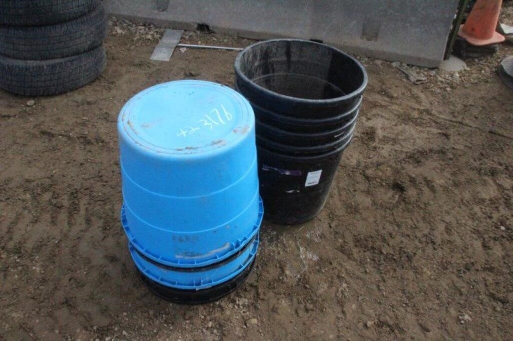 (10) Poly Water Tubs