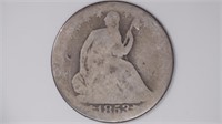 1853 Seated Liberty Half Dollar