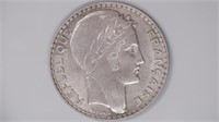 1933 France 5 Francs Silver