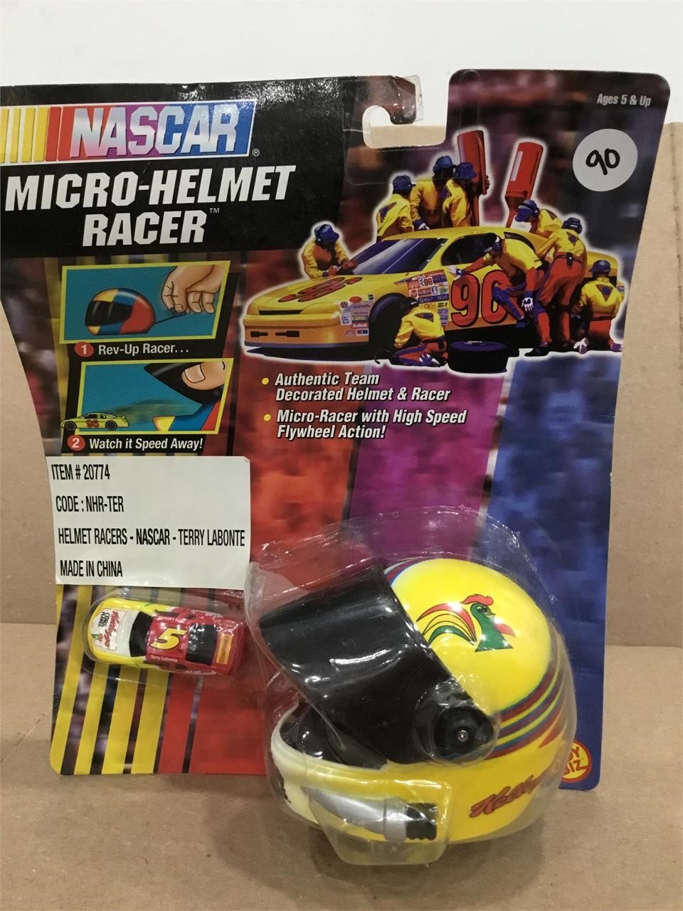 1997 Toy Biz Micro Helmet Racer #5 Terry Labonte