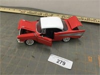 Red/white Chevy Bel Air collectible car