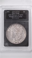 1878 Morgan Silver Dollar Rev of 79