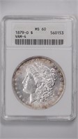 1879-O Morgan Silver Dollar VAM-4