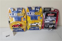 Jada Dub City & Greenlight Corvette Lot of 3