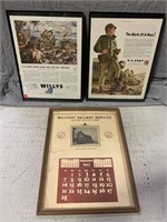 Framed Military Posters