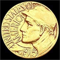 1915-S Pan-Pac Rare Gold Dollar UNCIRCULATED