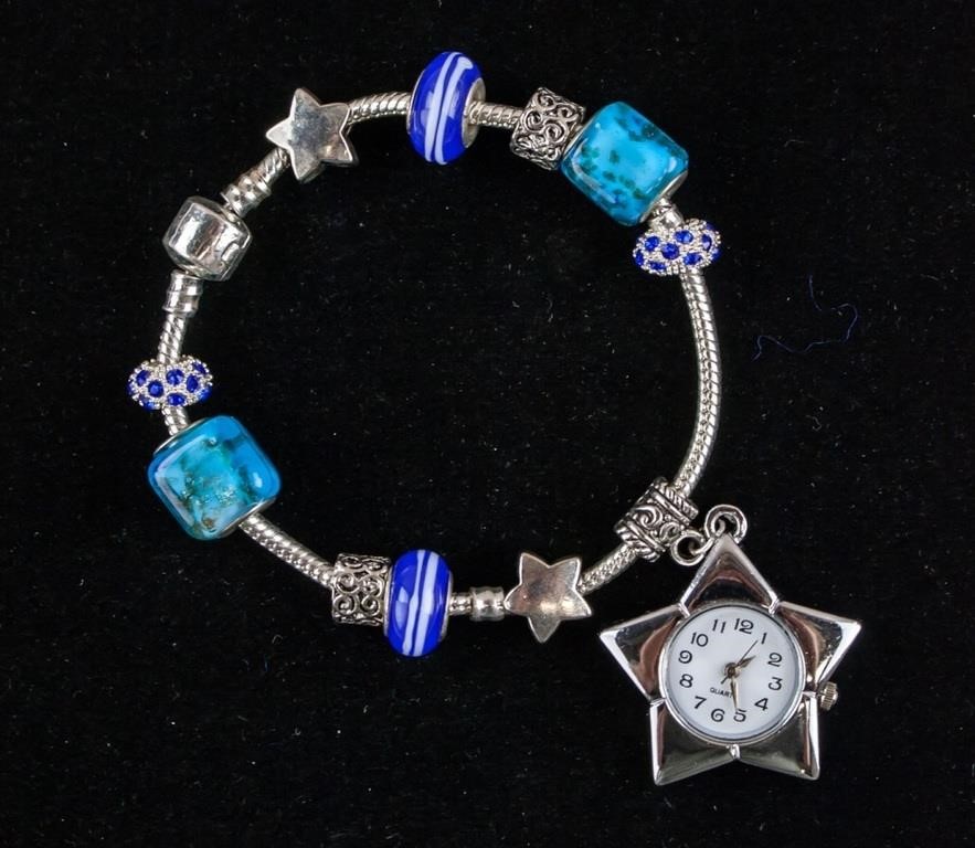 Silver-plated Bracelet Watch in Pandora Style