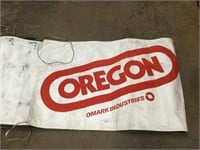 "Oregon" & "World's No 1 Cutting Chain" signs