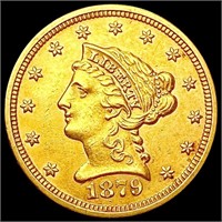1879 $2.50 Gold Quarter Eagle CLOSELY