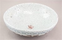 Chinese Crackle Copper Red and Blue Bowl