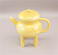 Chinese Yellow Waterpot with Lid Qing