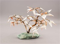 Japanese Copper and Shell Bonsai Tree