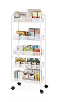 WASJOYE MULTI-TIER ROLLING STORAGE CART WHITE $39