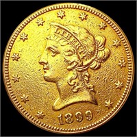 1899-S $10 Gold Eagle CLOSELY UNCIRCULATED