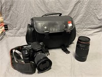 Sony A100 Camera with Extra Lens and Carrying Case