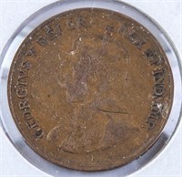 1920 Canada King George V 1 Cent Coin