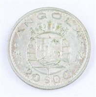 1955 Angola 20 Escudos Coin