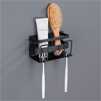 $13  Black Wall Mounted Toothbrush Holder  2-Perso