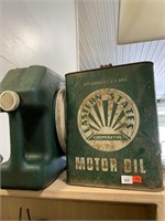 Eastern State Motor Oil Can and Drain Pan