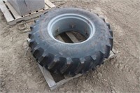 Firestone 14.9-24 Tire on Massey Ferguson 35 Rim