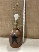 Maple City Pottery jug lamp - tested