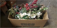 Box Lot Of Assorted Seasonal Craft Floral