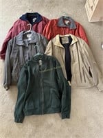 4 LL Bean Coats & 1 Sweatshirt size Large