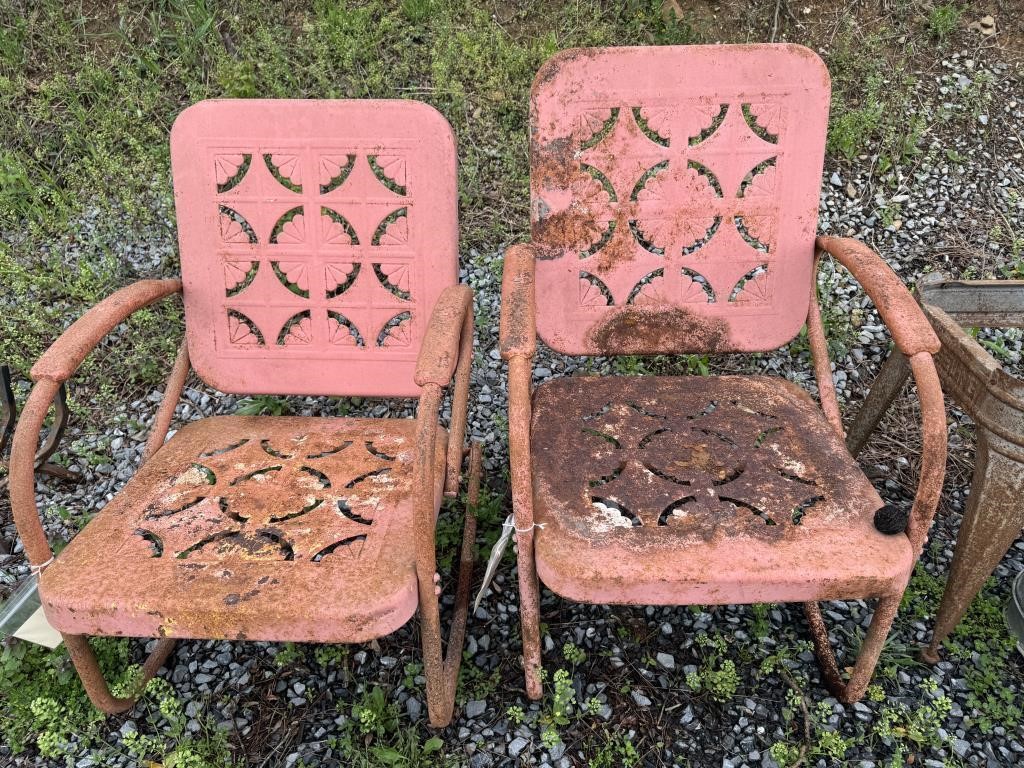 (2) Metal Patio Chairs