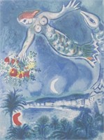 Russian-French Litho Signed Marc Chagall 96/150