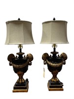 Pair of Riviera Urn Lamps