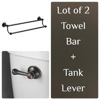 Lot of 2 - Towel Bar and Tank Lever