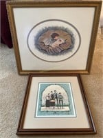 2 Buckley Moss signed prints