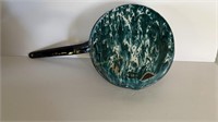 Green Swirled Granite 9 inch Frying Pan