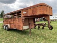 16â€™ GOOSE NECK CATTLE TRAILER