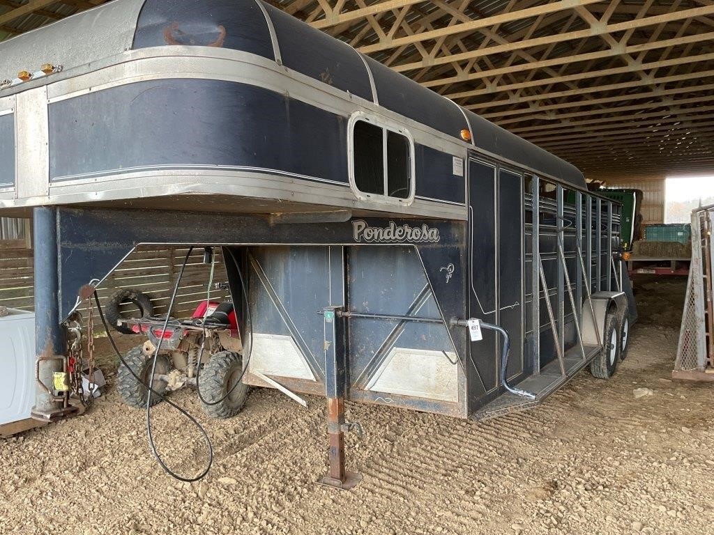 PONDEROSA HALF TOP HORSE TRAILER