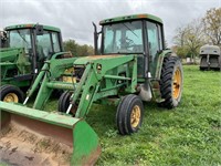 JOHN DEERE 6400 CAB WITH JD 620 LOADER