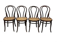 4-Antique Gebruder Thonet Bentwood Chairs