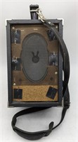 (W) Vintage speaker. 11" tall.