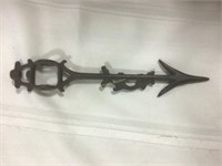 Antique metal arrow for weathervane