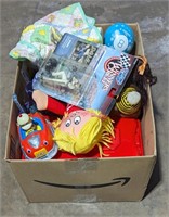 (W) Toys including Dolls, dinosaurs, Knex, and