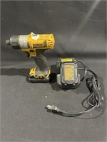 Dewalt drill and two batteries works