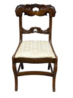 Davis Cabinet Co. Rose Carved Chair