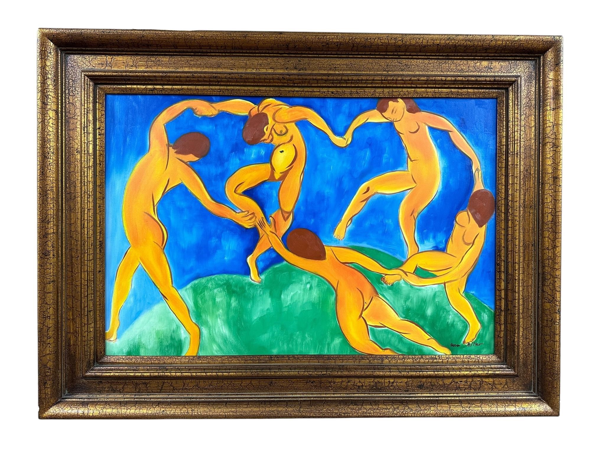 Henry Matisse "La Danse" Repro. Oil on Canvas